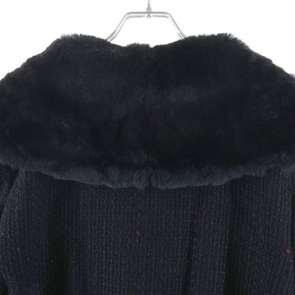 Chanel Vintage Rabbit Fur Coat Black — view 4