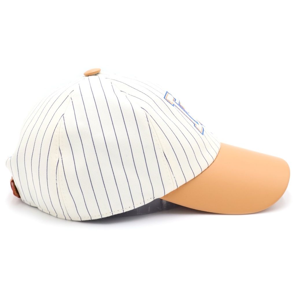 Louis Vuitton Cap LV Varsity Baseball Cap White Beige — view 3