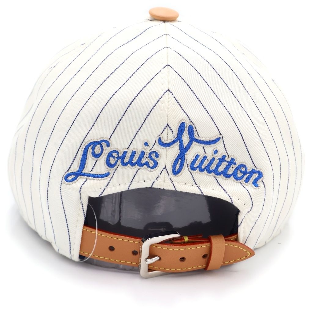 Louis Vuitton Cap LV Varsity Baseball Cap White Beige — view 2