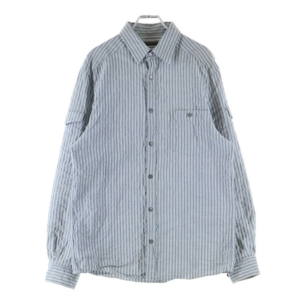 Louis Vuitton Cotton Striped Shirt Gray