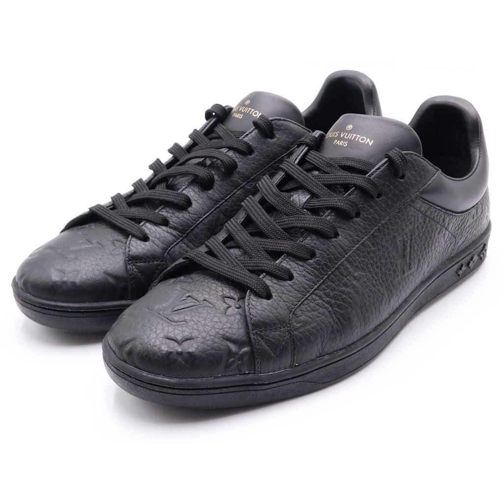 Louis Vuitton Monogram Empreinte Luxembourg Line Sneakers Black Leather 8 — view 2