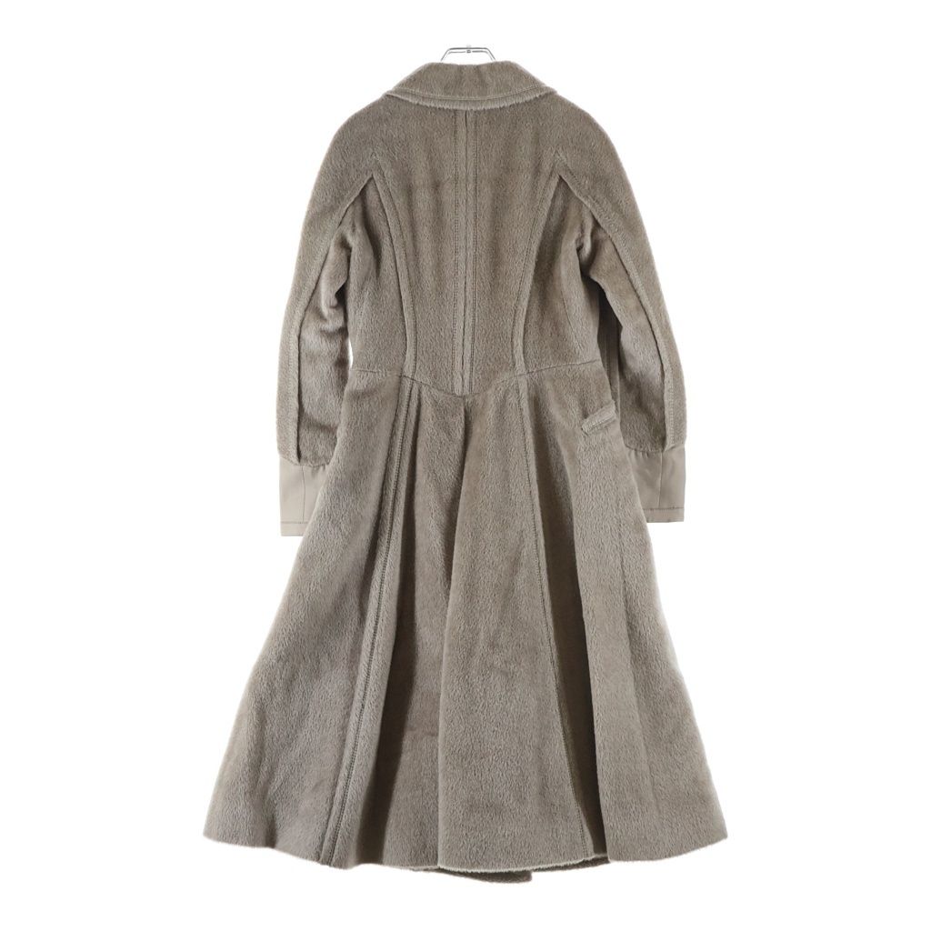 Louis Vuitton 10 Button Soutien Collar Wool Coat Beige — view 2
