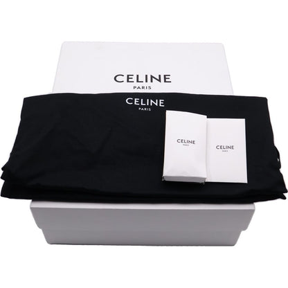 Celine Huntington Lace Up Low Sneakers Black Leather — view 6