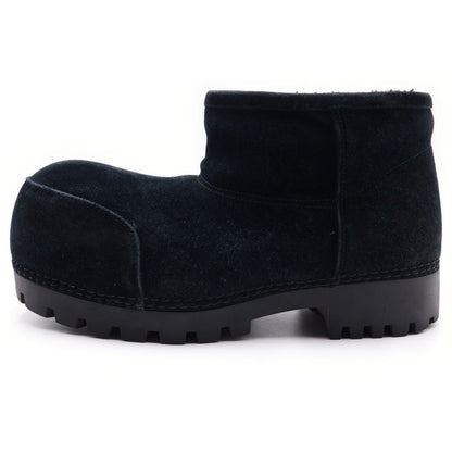 Balenciaga Alaska Fur Bootie Fur Boots Volume Shoes
