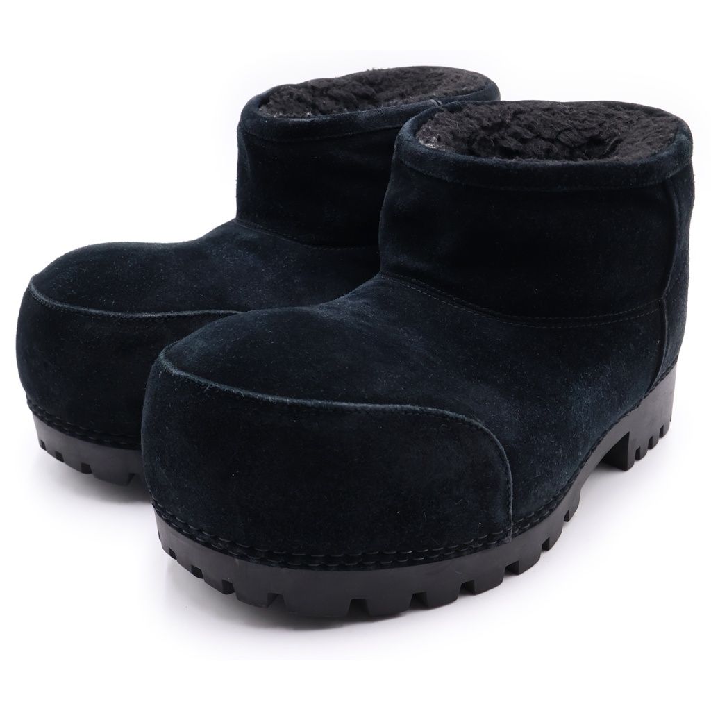 Balenciaga Alaska Fur Bootie Fur Boots Volume Shoes — view 2