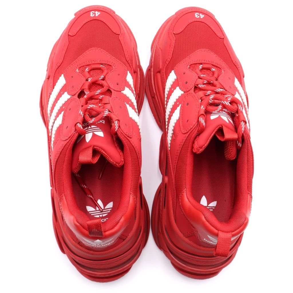 Balenciaga Adidas Triple S Sneakers Red — view 4