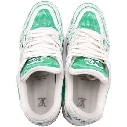 Louis Vuitton LV Trainer Sneaker LV Low Cut Sneakers Green — view 4