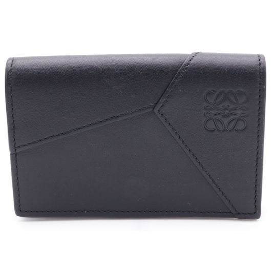 Loewe Puzzle Edge Card Holder Anagram Logo Case Business Black