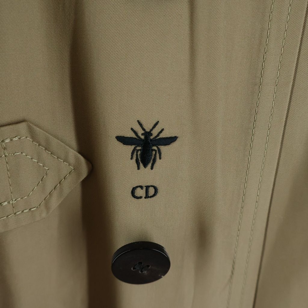 Dior Beige Embroidery Trench Coat 38 — view 6