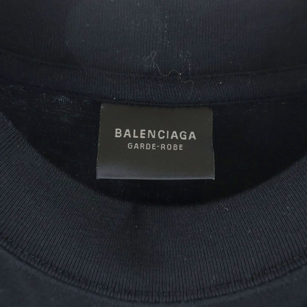 Balenciaga Garde Robe Long T-Shirt Black Cotton — view 6