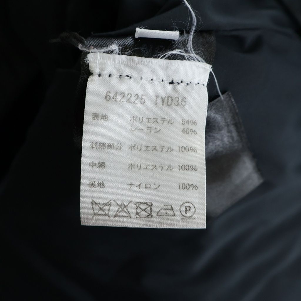 Balenciaga Batting Vest Logo Embroidery Puffer Black — view 7