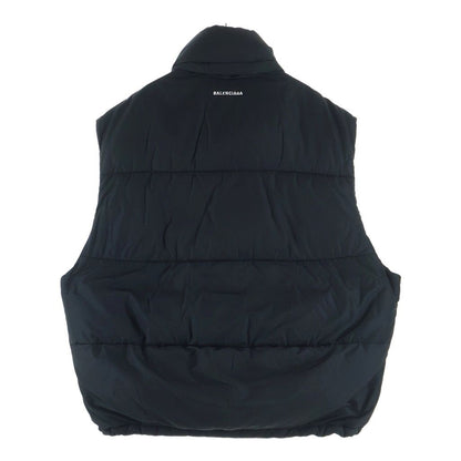 Balenciaga Batting Vest Logo Embroidery Puffer Black — view 2
