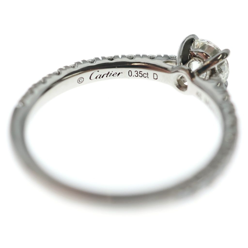 Cartier Solitaire Ring Diamond Silver — view 5