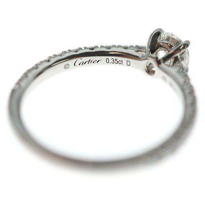 Cartier Solitaire Ring Diamond Silver — view 5