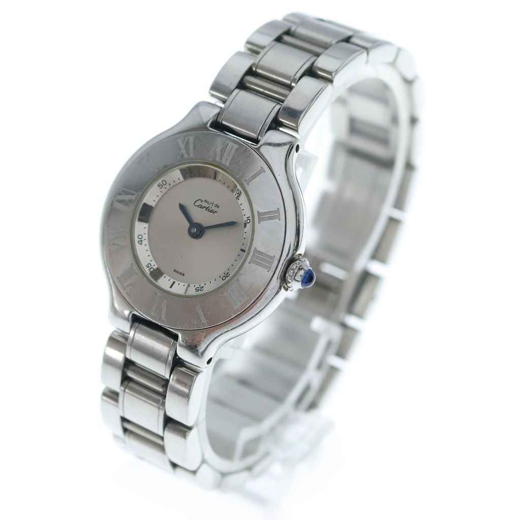 Cartier Must 21 Vantien Silver Dial SS Quartz Watch — view 4