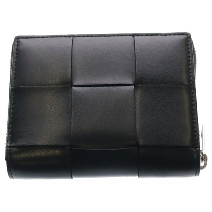 Bottega Veneta Maxi Intrecciato Bifold Wallet Black Leather — view 2