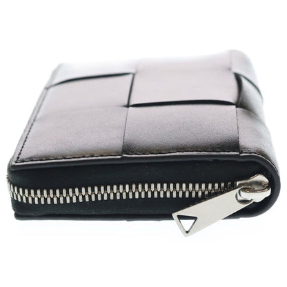 Bottega Veneta Maxi Intrecciato Bifold Wallet Black Leather — view 3