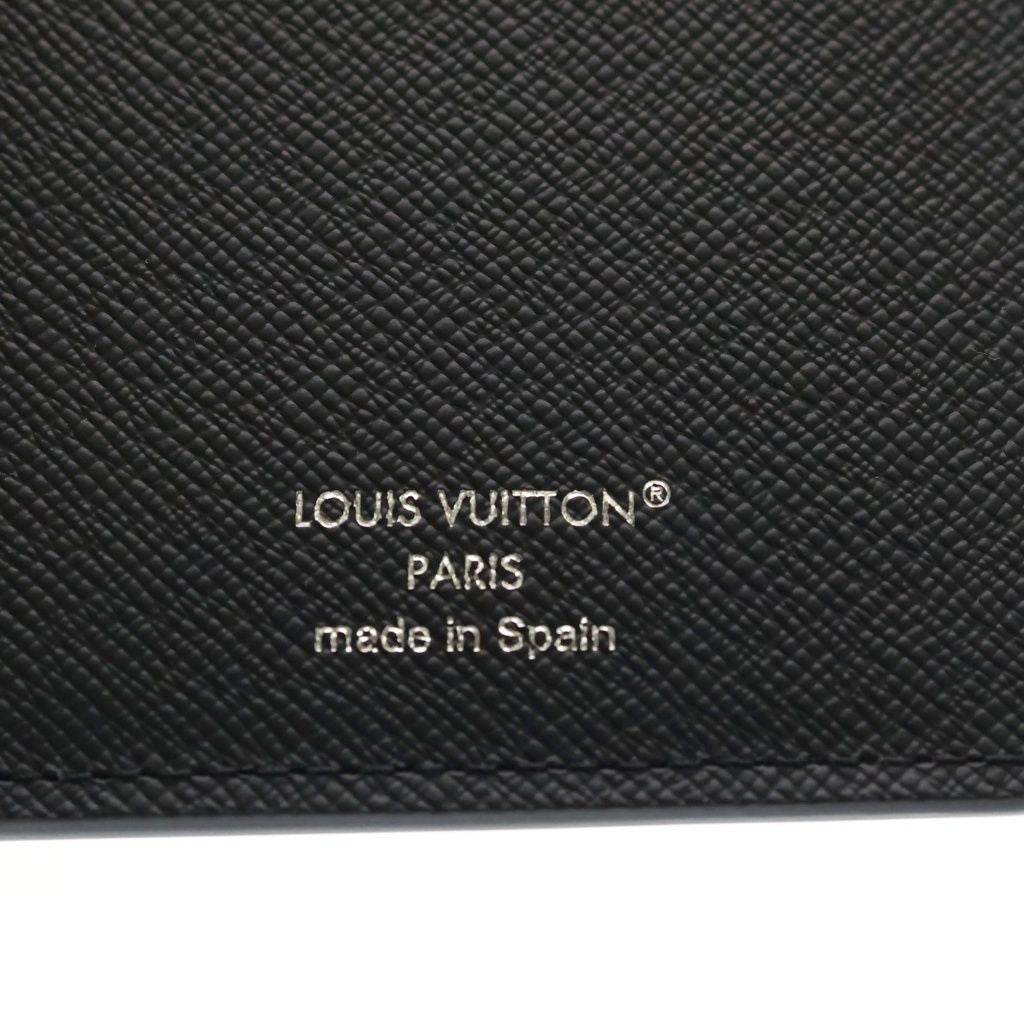 Louis Vuitton Monogram Eclipse Portefeuille Brazza Wallet Bifold Black — view 5