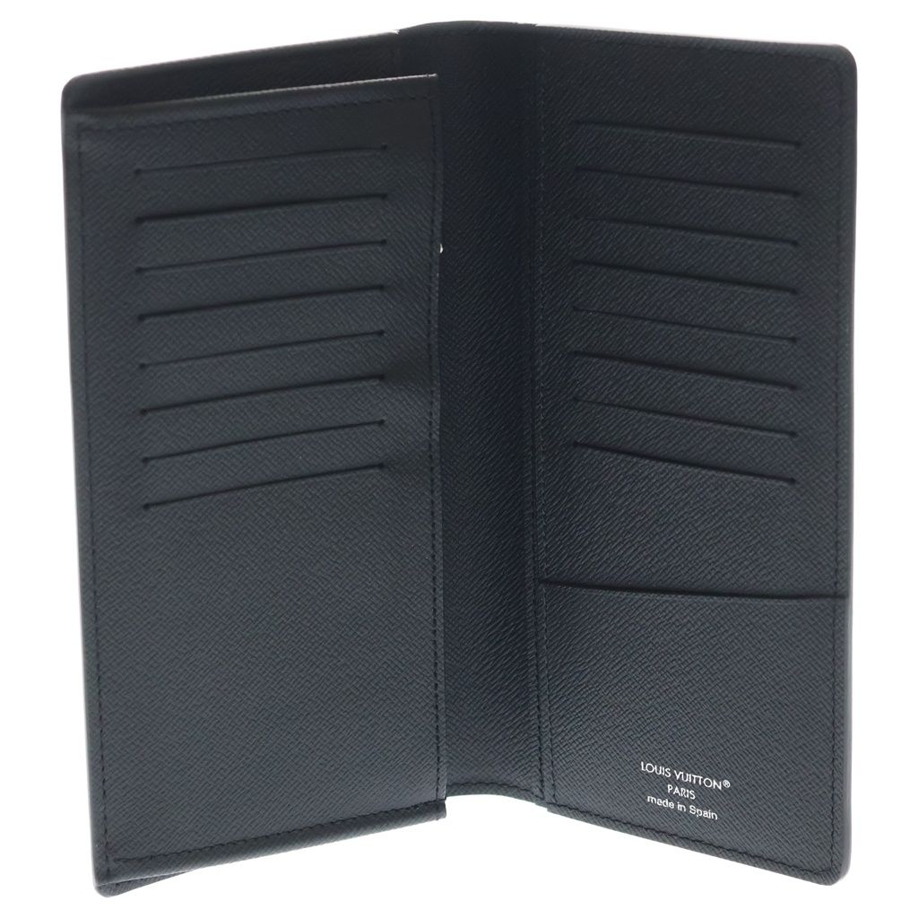 Louis Vuitton Monogram Eclipse Portefeuille Brazza Wallet Bifold Black — view 4