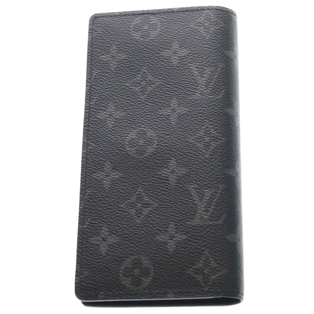 Louis Vuitton Monogram Eclipse Portefeuille Brazza Wallet Bifold Black — view 2