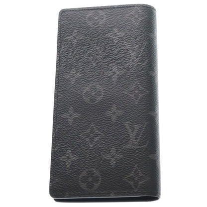 Louis Vuitton Monogram Eclipse Portefeuille Brazza Wallet Bifold Black — view 2