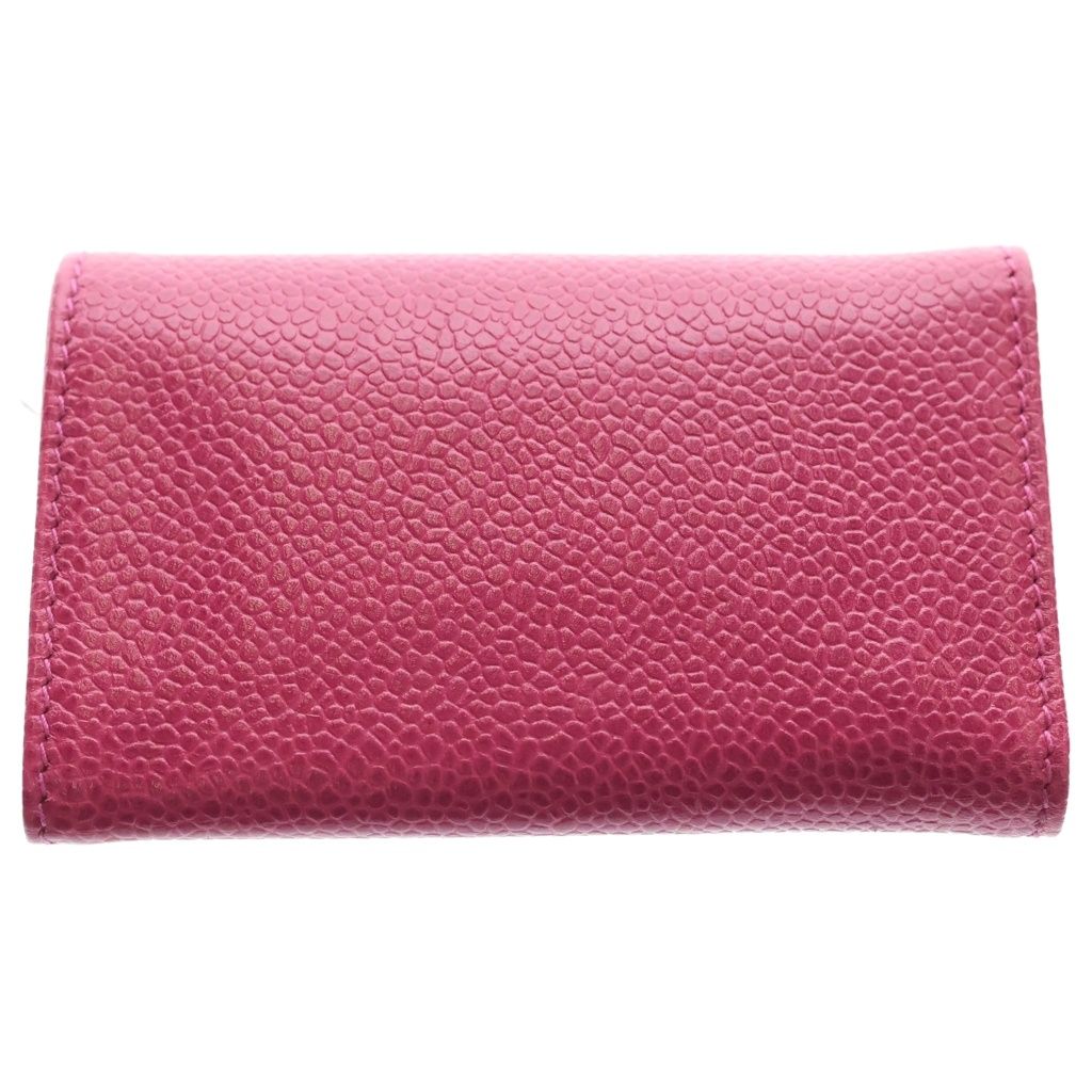 Chanel CC Logo Caviar Leather Key Case Pink Key Holder — view 2