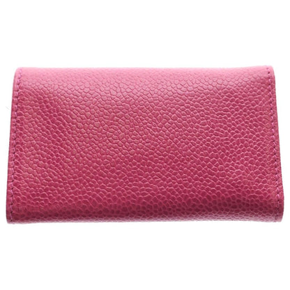 Chanel CC Logo Caviar Leather Key Case Pink Key Holder — view 2