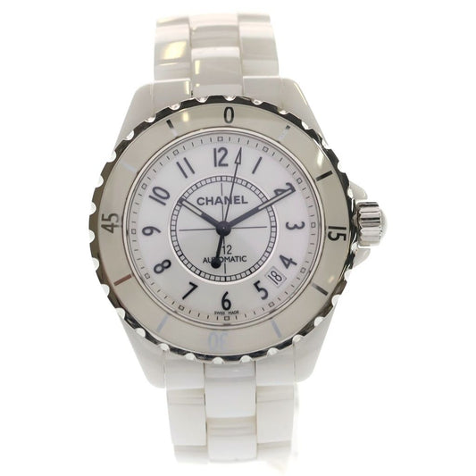 Chanel White Dial Ceramic Automatic Winding Watch