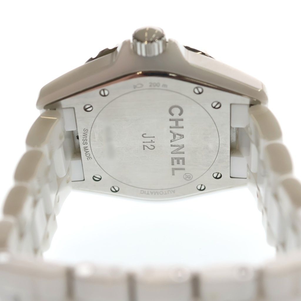 Chanel White Dial Ceramic Automatic Winding Watch — view 5