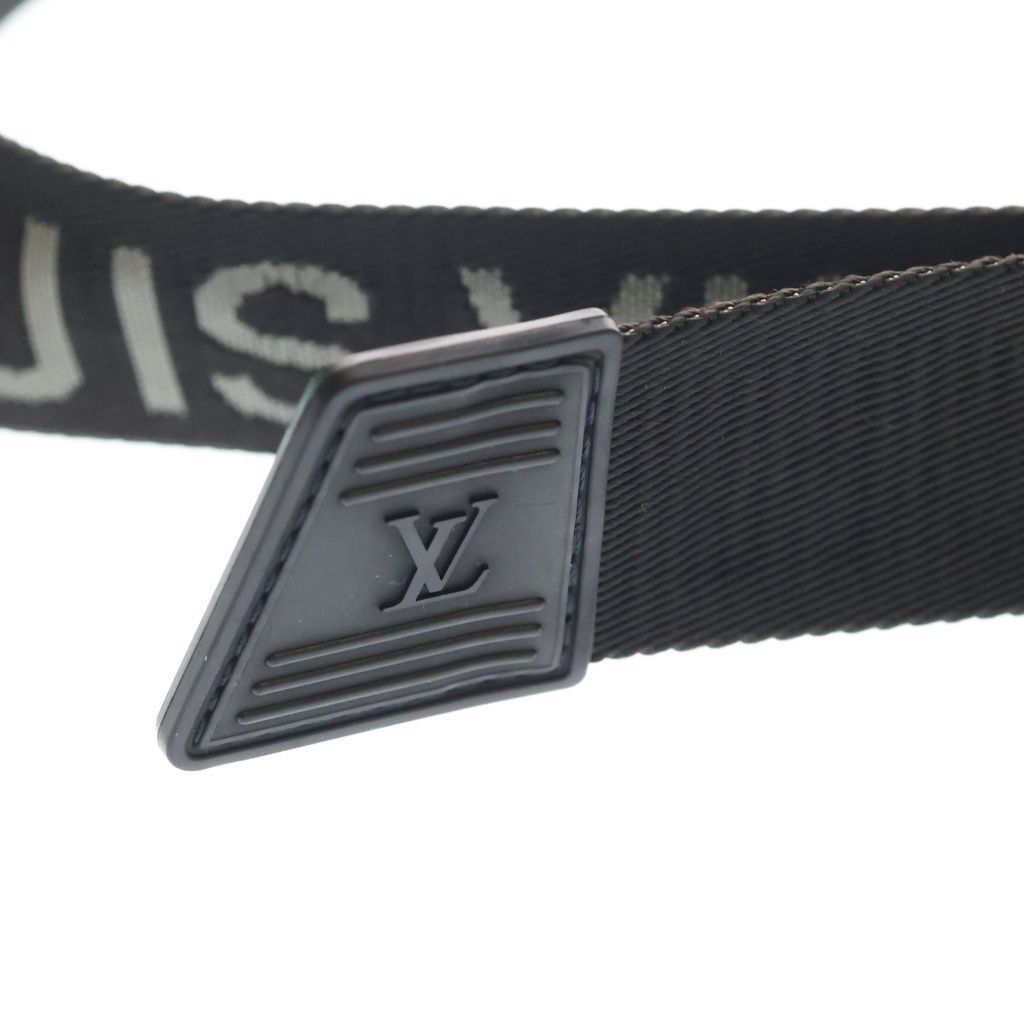 Louis Vuitton Ceinture LV Webbing 35 LV Buckle Belt Black — view 5