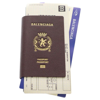 Balenciaga Passport Wallet Red Black