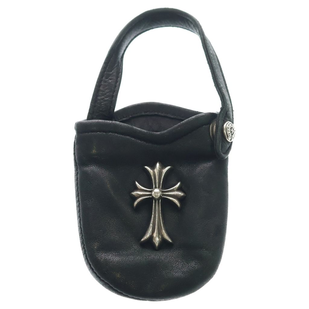 Chrome Hearts Phone Pouch CH Cross Small CH Leather