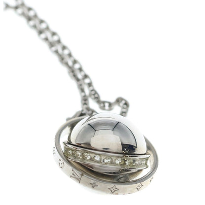 Louis Vuitton Pendant LV Glove Necklace Chain Silver — view 3