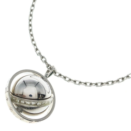 Louis Vuitton Pendant LV Glove Necklace Chain Silver