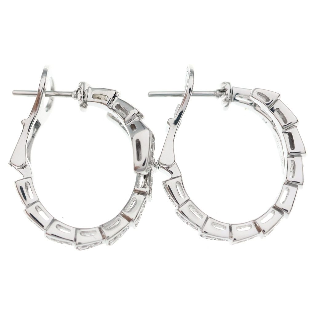 Bvlgari Serpenti Vipa Diamond Earrings White Gold — view 4