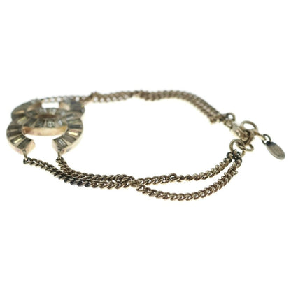 Chanel CC Logo Rhinestone Bracelet Gold — view 4