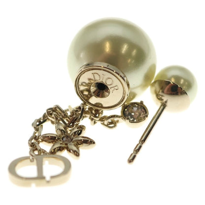 Dior Tribal CD Logo Pearl Drop Earrings Gold — view 5