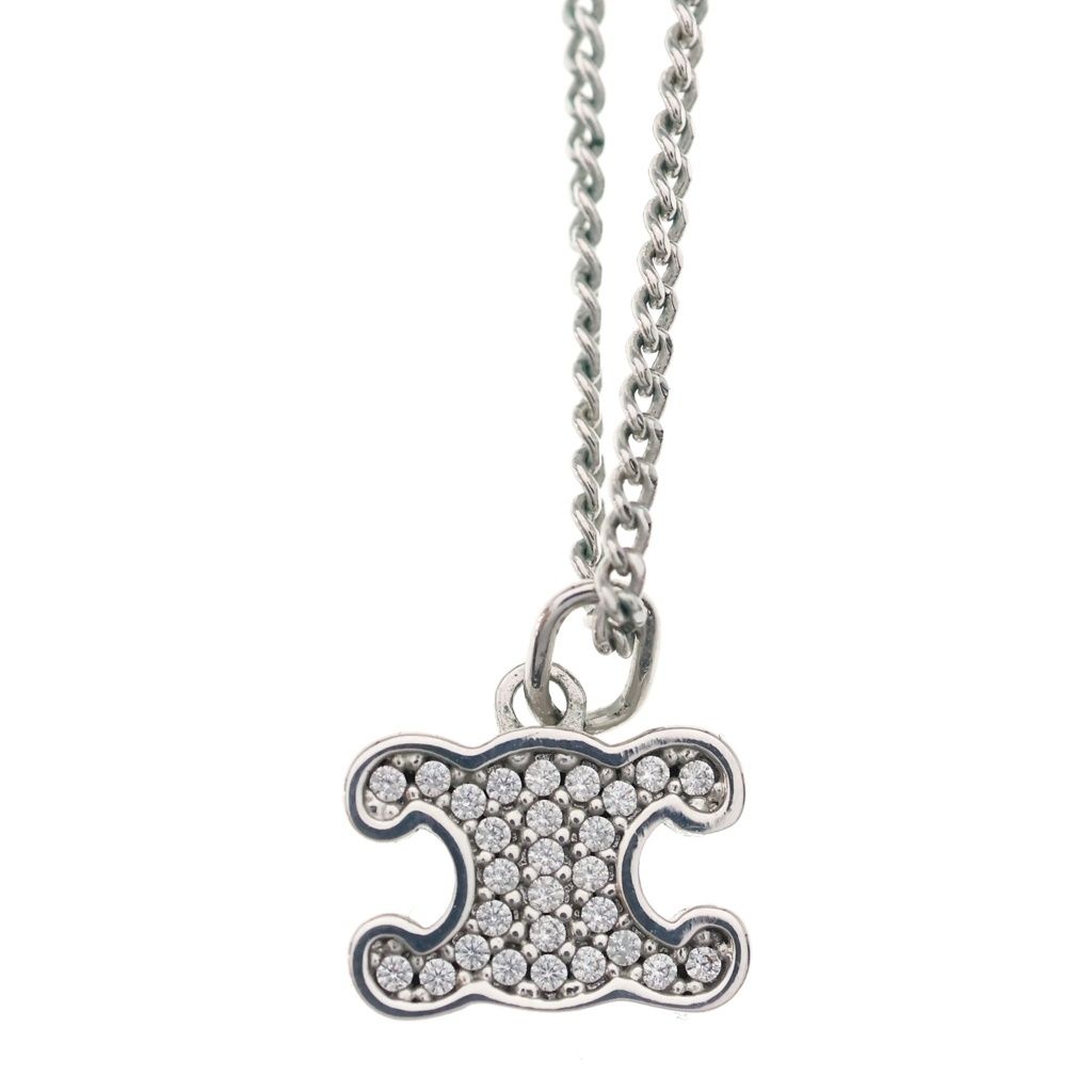 Celine Triomphe Rhinestone Necklace — view 3