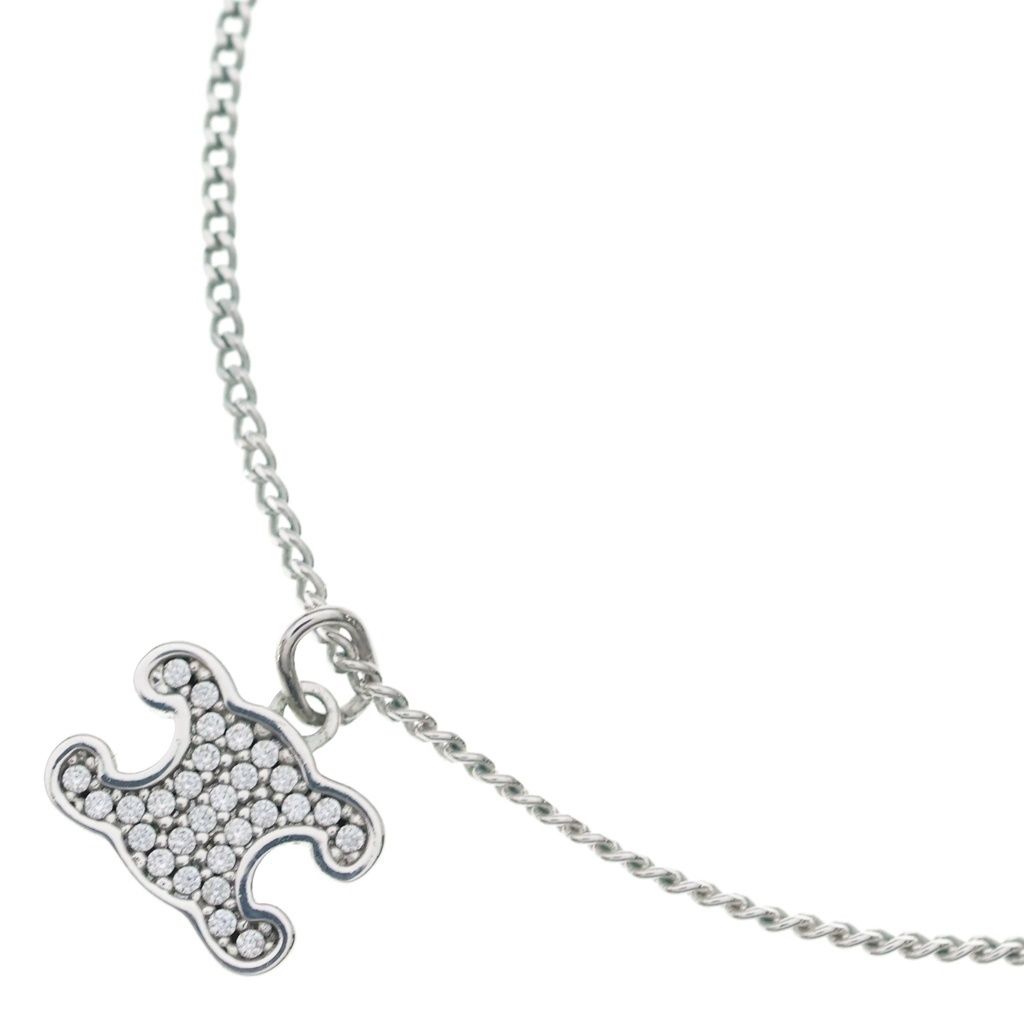 Celine Triomphe Rhinestone Necklace