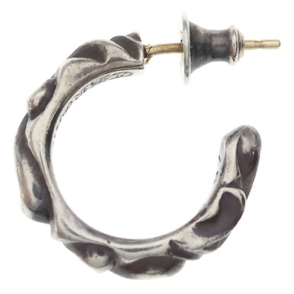 Chrome Hearts Hoop Scrool Scroll Earrings Silver — view 3