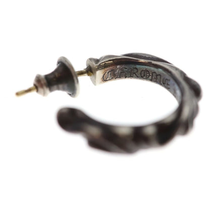 Chrome Hearts Hoop Scrool Scroll Earrings Silver — view 5