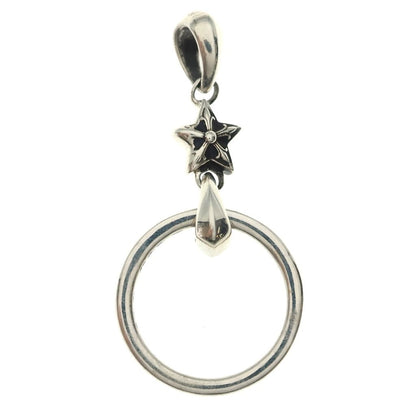 Chrome Hearts Ntfl East West Loop Star Eyewear Silver Pendant — view 2