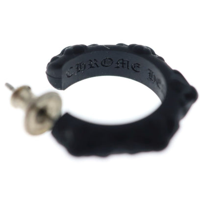 Chrome Hearts Rubber Hoop Cross Sml Band Silicone Earrings Black — view 5