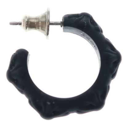 Chrome Hearts Rubber Hoop Cross Sml Band Silicone Earrings Black — view 4