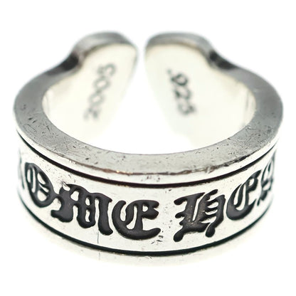 Chrome Hearts LG Scroll Label Ring Silver