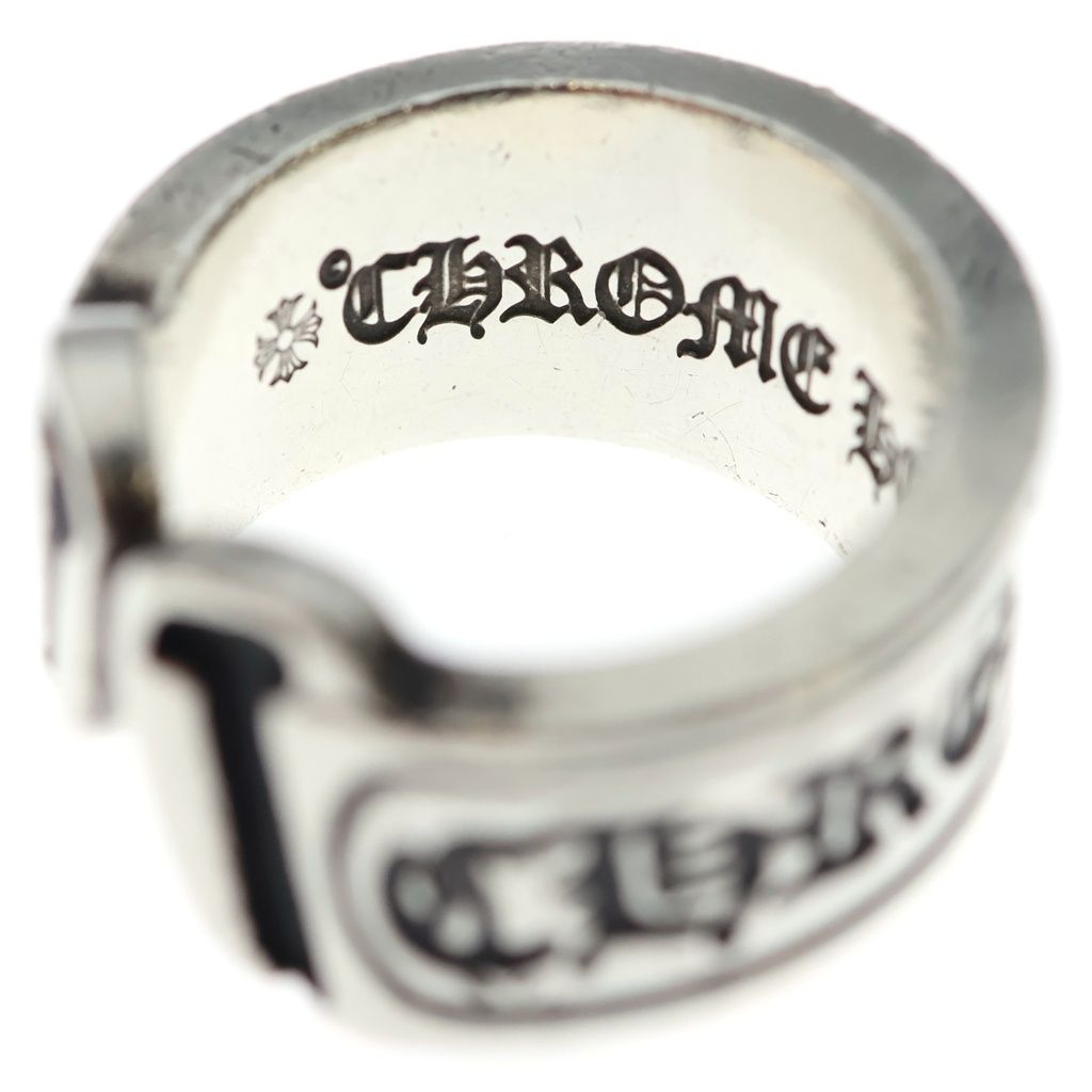 Chrome Hearts LG Scroll Label Ring Silver — view 5