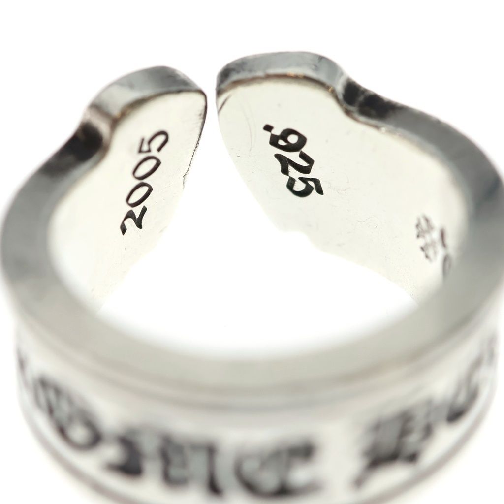 Chrome Hearts LG Scroll Label Ring Silver — view 6