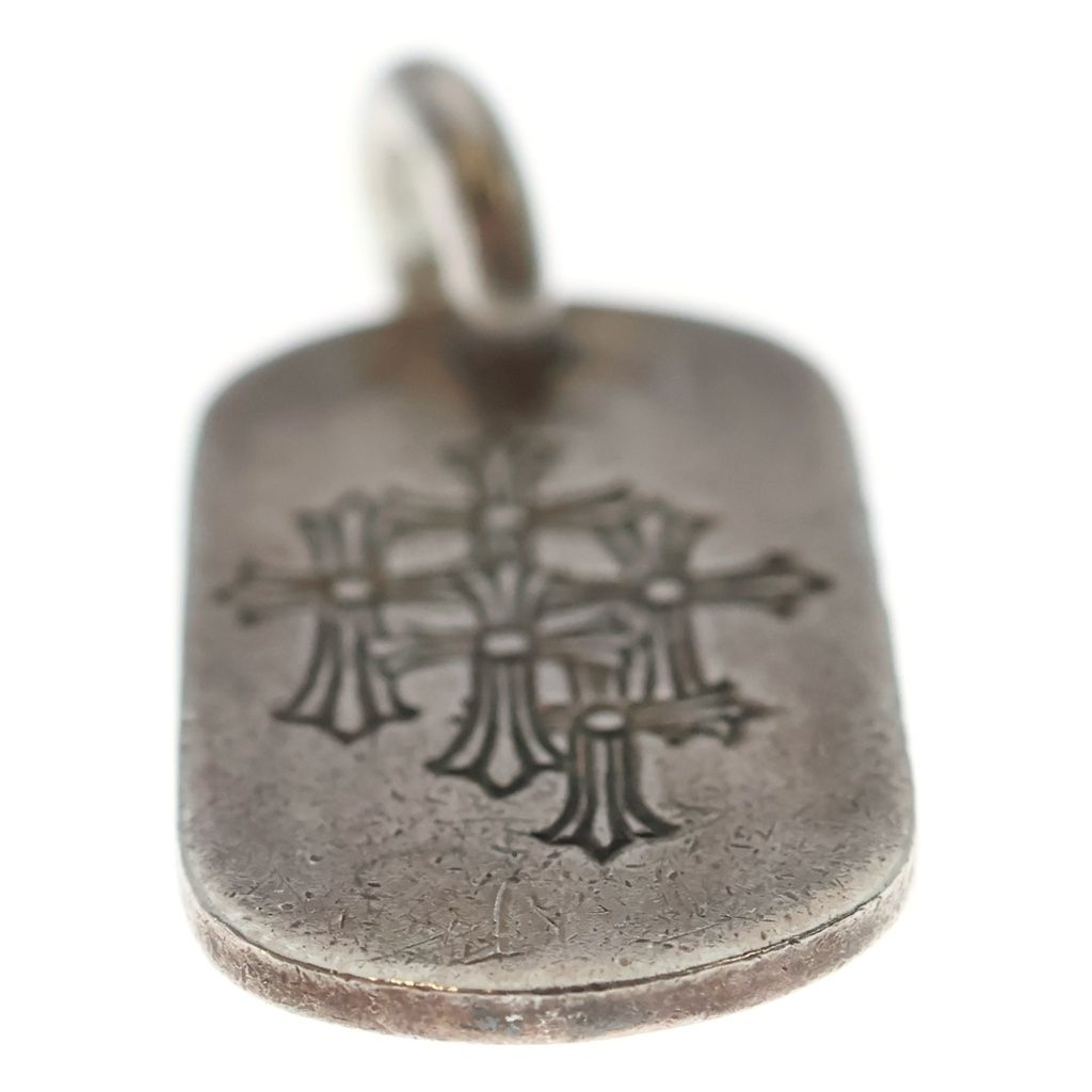 Chrome Hearts D Tag Sml Small Dog Tag Cemetery Gray Gold Silver Pendant — view 5
