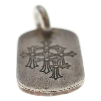 Chrome Hearts D Tag Sml Small Dog Tag Cemetery Gray Gold Silver Pendant — view 5