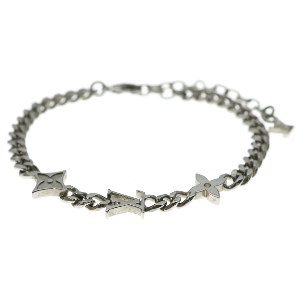 Louis Vuitton Monogram Low Metal Bracelet Silver — view 3